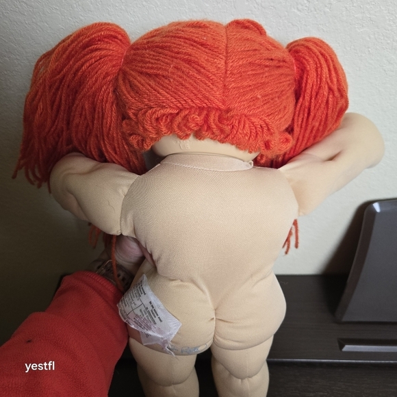 Coleco Cabbage Patch Kids Doll Single Top Tooth, carrot hair,blue eyes - Picture 3 of 9